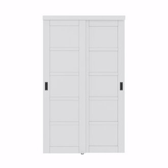 Paneled Pantry Closet Sliding Doors With Hardware  Handles Assembly Required
