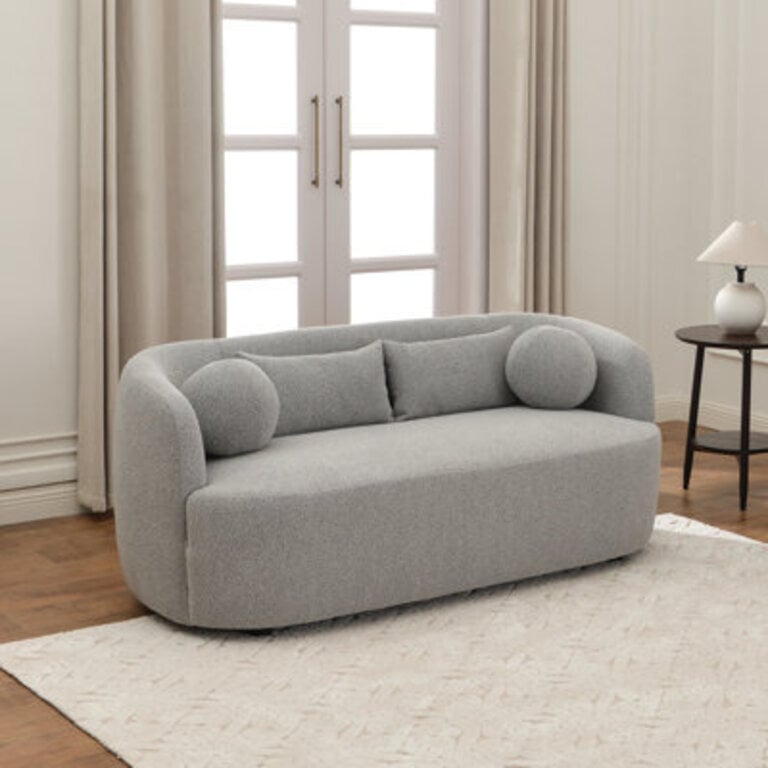 Brinae 68 Boucle Upholstered Loveseat Sofa