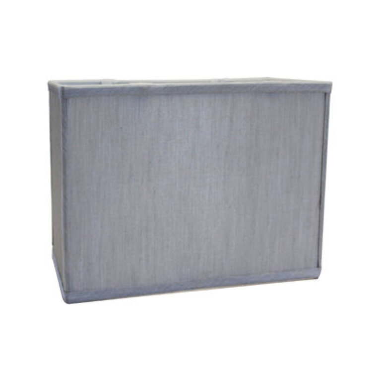 65 Linen Rectangular Lamp Shade Spider in GrayWhite