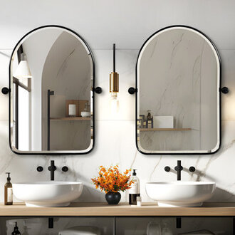 Quesenberry Metal Arch Wall Mirror