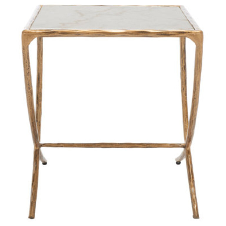 Evelynn Genuine Marble End Table