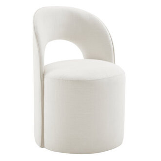 Neta Upholstered Side Chair With Caster Wheels