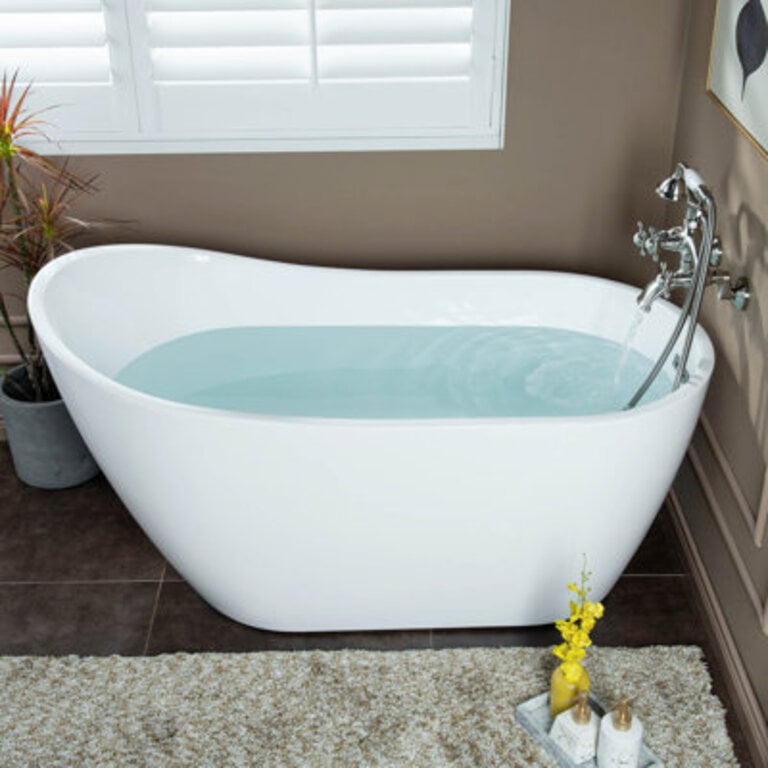 3 Handle Wall Mounted Roman Tub Faucet with Accessory