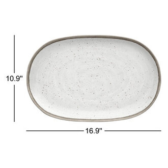Laya Speckled Melamine Serving Platter