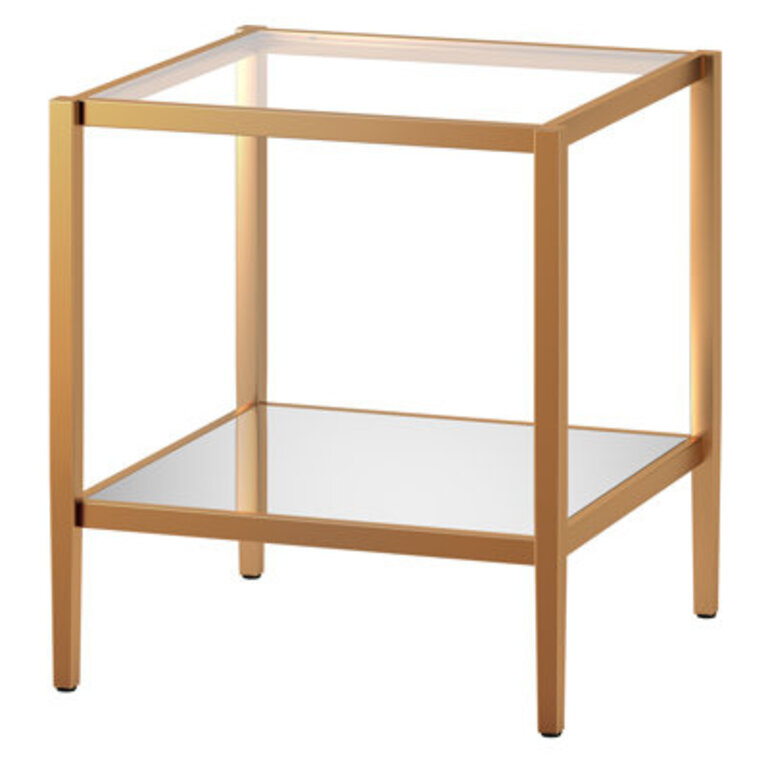 Hera Glass End Table with Storage