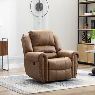 Chemika 409 W Classic Super Soft Padding And Oversize Manual Recliner With Rivets