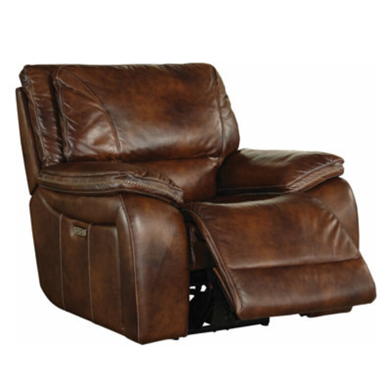 Ajhar 41 Wide Leather Match Power Zero Clearance Standard Recliner