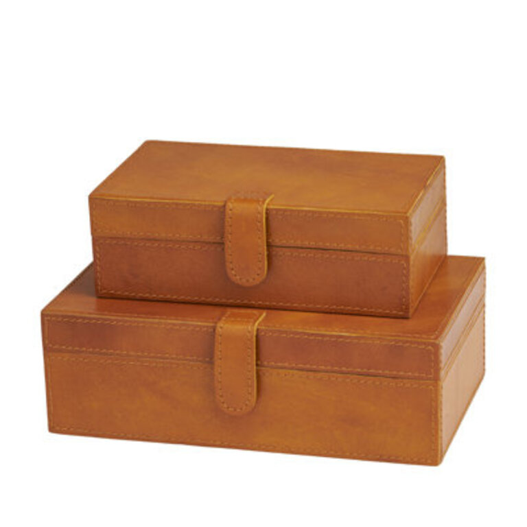 Brownsburg Leather Storage Decorative Box