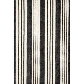 Birmingham Black Handwoven IndoorOutdoor Rug