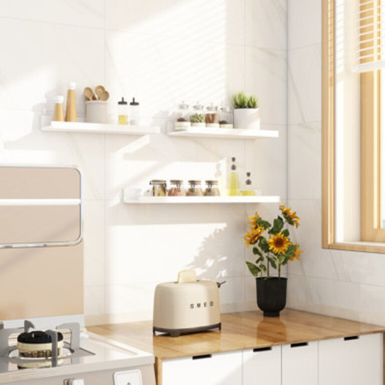 Wall-Mounted Floating Shelves for Bedroom Living Room