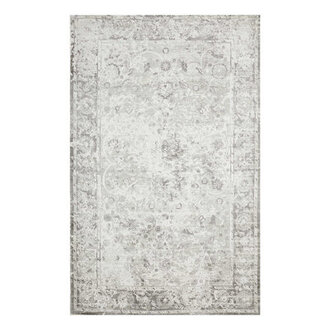 Tomaso Oriental Hand-Knotted Silk Mist Area Rug