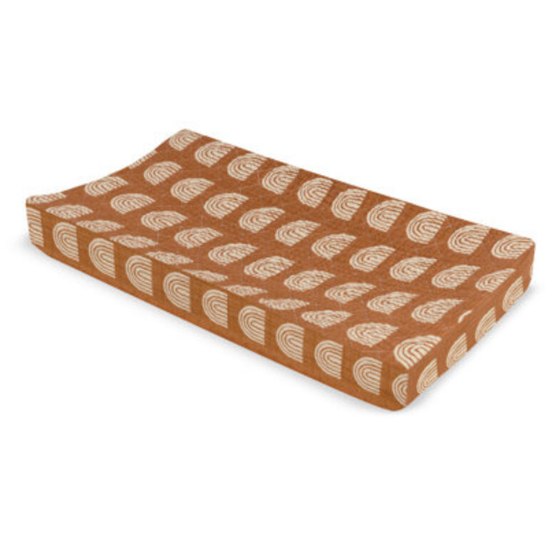 Rainbow Quilted Muslin Changing Pad Cover