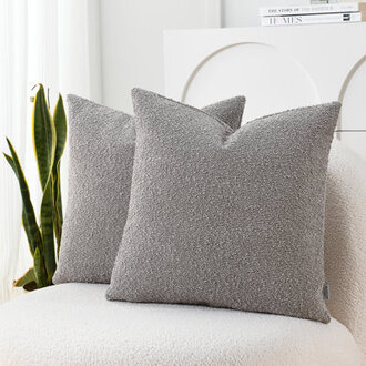 Textured Pillow Covers Textured Boucle Pillow Covers