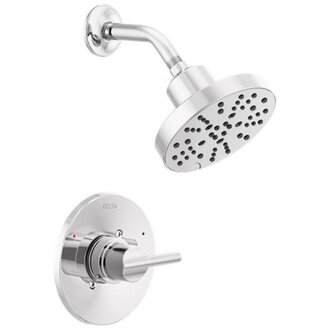 Nicoli Single-Function Shower Faucet Set Shower Trim Kit with H2Okinetic Shower Head and Valve