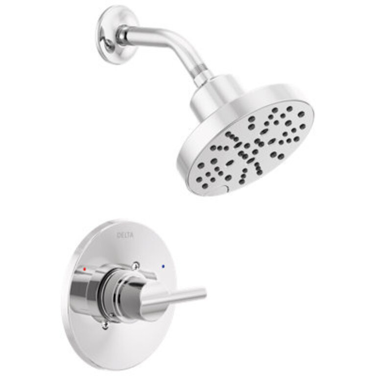 Nicoli Single-Function Shower Faucet Set Shower Trim Kit with H2Okinetic Shower Head and Valve