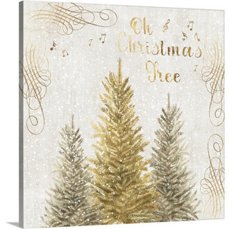 Oh Christmas Tree - Painting Print on Canvas