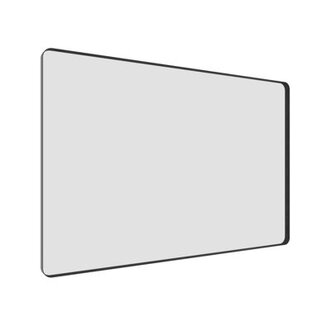 Lesamuel Filleted Corner Wall Mounted Mirror Bathroom Mirror Vanity Wall Mirror With Aluminum Frame