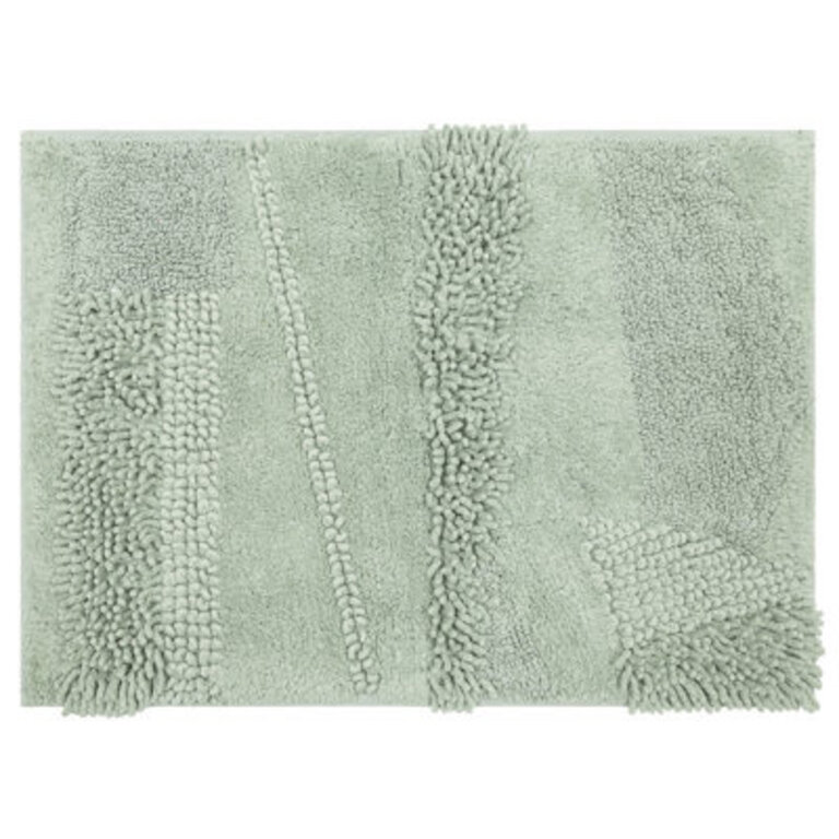 Laverne HighLow StainFade Resistant Non-Slip Machine Washable Bath Mat