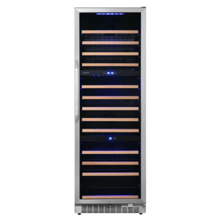 131 Bottle and 40 Can Triple Zone FreestandingBuilt-In Wine Refrigerator