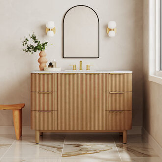 Nova 48 Marble Top Single Sink Vanity