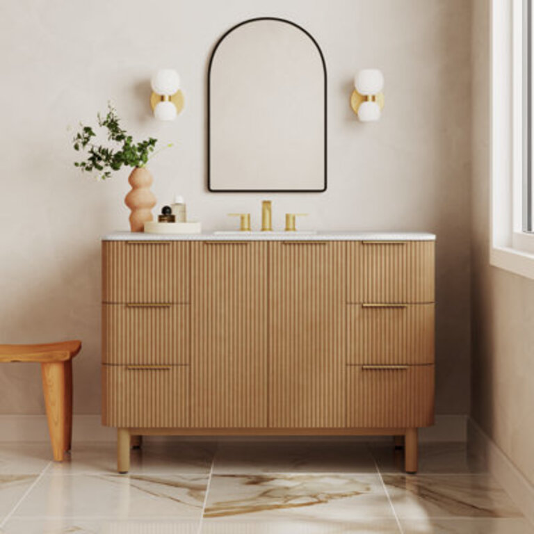 Nova 48 Marble Top Single Sink Vanity