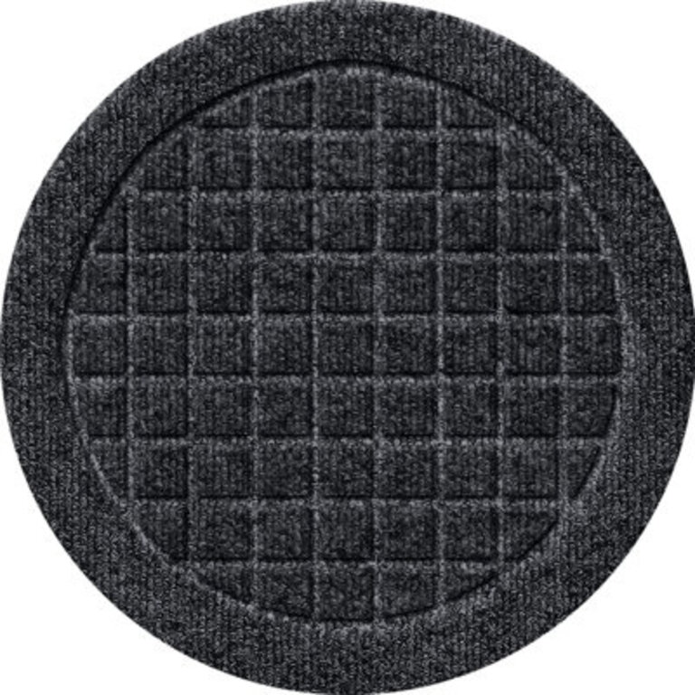 WaterHog Squares 12 Round Indoor Outdoor Plant Trivet