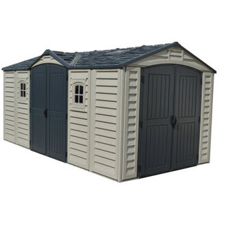 Apex Pro 15 ft W x 8 ft D Plastic Storage Shed