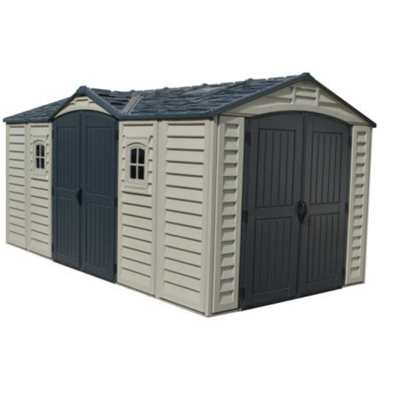 Apex Pro 15 ft W x 8 ft D Plastic Storage Shed