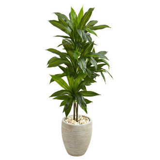 Silvie 48 Faux Foliage Plant in Ceramic Planter