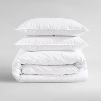 Calvin Klein Washed Percale Solid Cotton Duvet Cover Set
