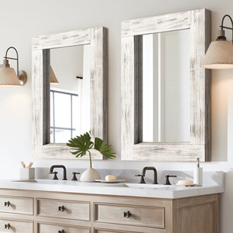 Clearmont Distressed Wood Wall Mirrors