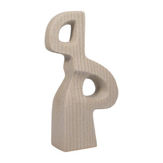 Fenton Ceramic Statuary - Stoneware Sculpture Neutral Tones - 13 x 6 x 23