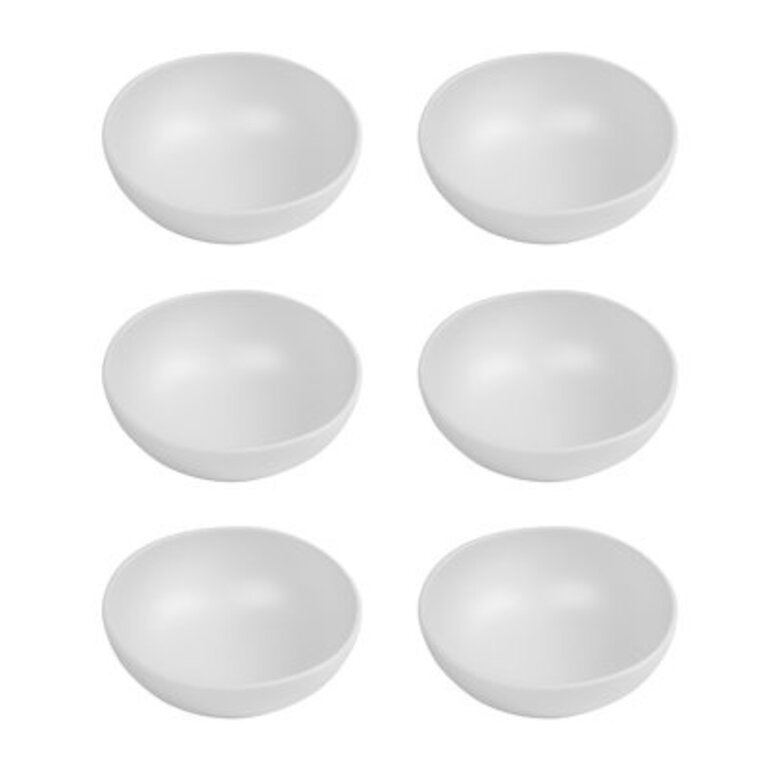Set of 6 Laya Coupe Melamine Salad Bowls