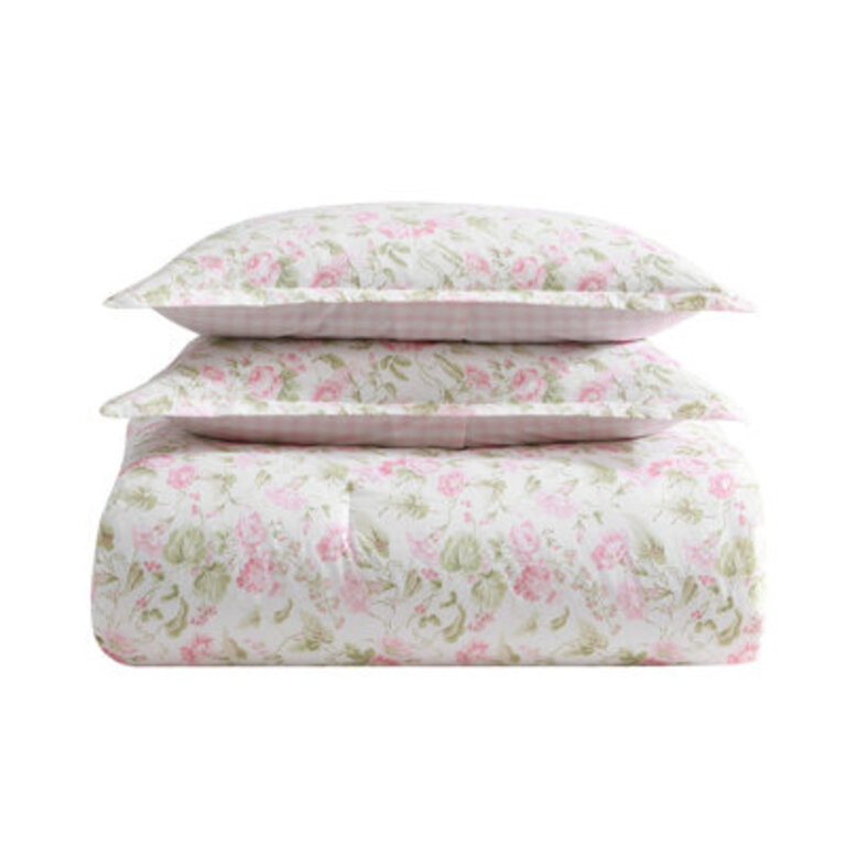 Laura Ashley Morning Gloria Pink Comforter Set