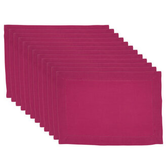 Set of 12 Rowles Hemstitched Border Placemats