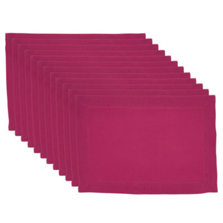 Set of 12 Rowles Hemstitched Border Placemats
