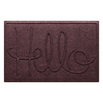 WaterHog Hello 23 in x 35 in Indoor Outdoor Door Mat