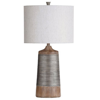 Ridling 31 Textured Coil Banded Table Lamp