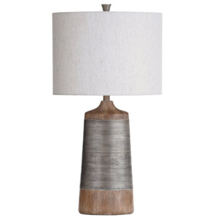Ridling 31 Textured Coil Banded Table Lamp