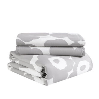 Marimekko Unikko Cotton Blue Duvet Cover Set