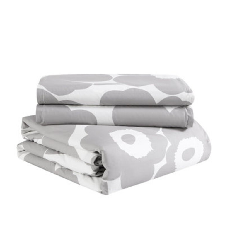 Marimekko Unikko Cotton Blue Duvet Cover Set
