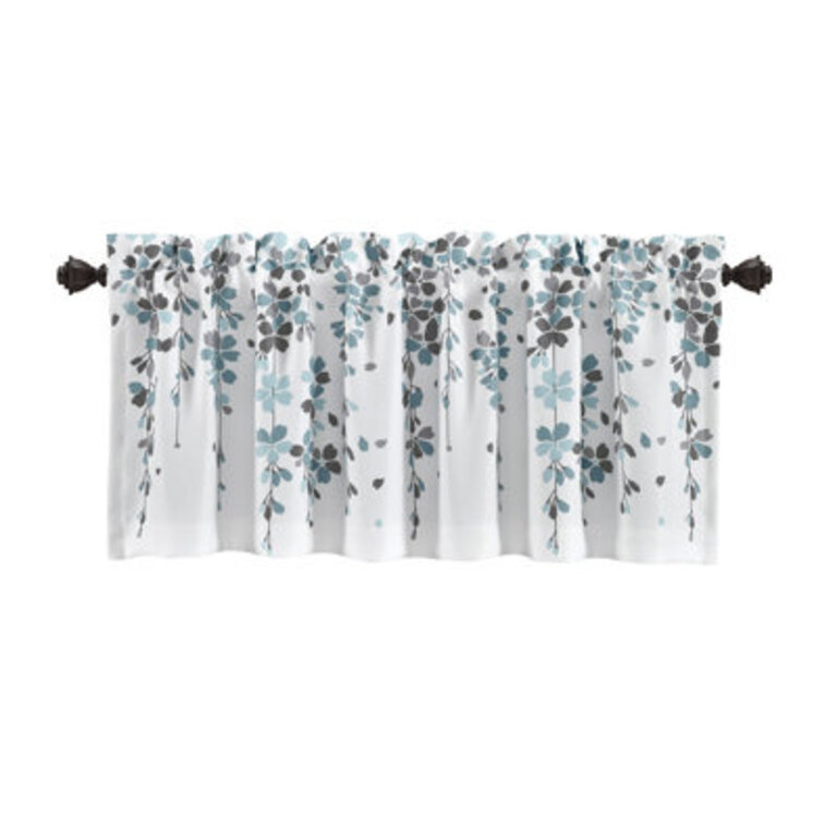 Lush Decor Weeping Flower Single Window Valance