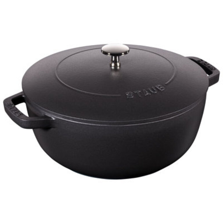 Staub Cast Iron 375-Quart Essential French Oven Serves 3-4 Hand Crafted In France