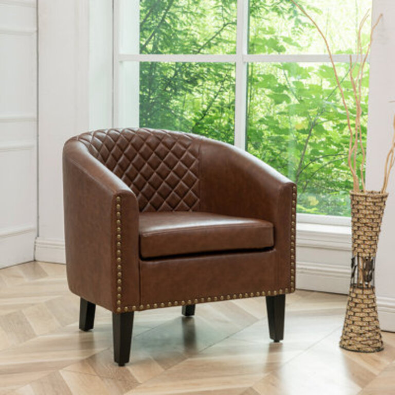 Boney 29  Wide Tufted Small Barrel Chair