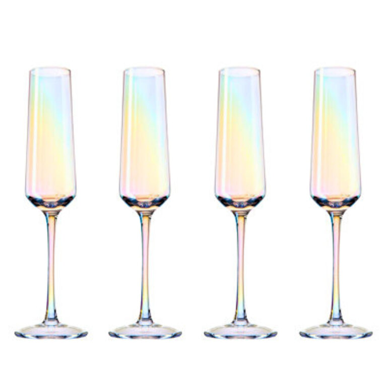 Set of 4 Monterey 6 oz Crystal Flutes