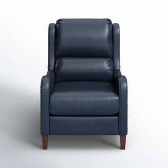 Westmere Genuine Leather Manual Club Recliner