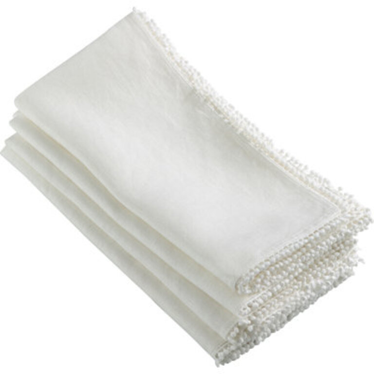 Set of 4 Trezza Pom Pom Napkins