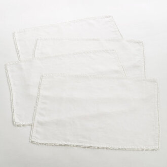 Set of 4 Brigid PomPom Placemats