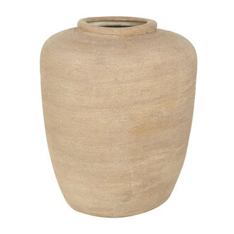 The Novogratz Ceramic Wide Textured Decorative Vase