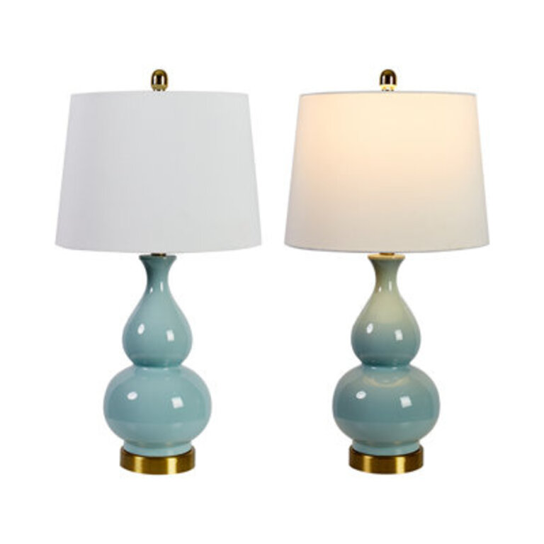 Set of 2 Romolo 265 Table Lamp Set with USB